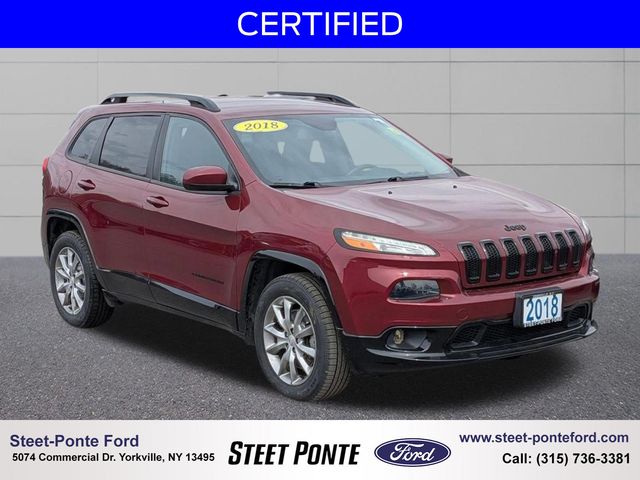 Velvet Red Pearlcoat 2018 Jeep Cherokee Latitude 4WD SUV / Crossover Four-Wheel Drive 9-Speed Automatic