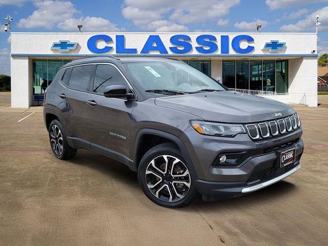 Gray (Granite Crystal Metallic Clearcoat) 2022 Jeep Compass Limited 4WD SUV / Crossover Four-Wheel Drive 9-Speed Automatic