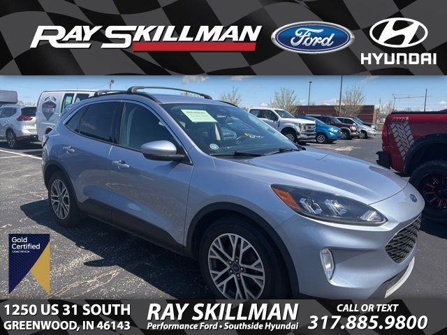 Iced Blue Silver Metallic 2022 Ford Escape SEL FWD SUV / Crossover Front-Wheel Drive 8-Speed Automatic