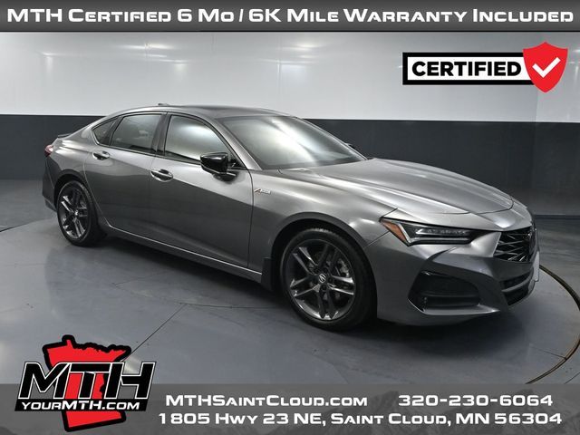 Gray 2025 Acura TLX Sedan All-Wheel Drive Automatic