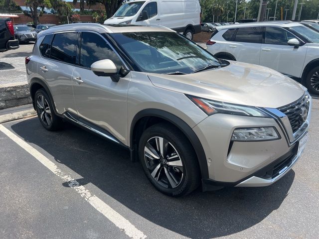 2023 Champagne Silver Metallic Nissan Rogue Platinum FWD SUV