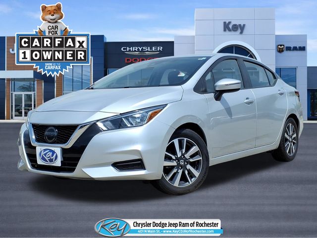 Brilliant Silver Metallic 2021 Nissan Versa SV FWD Sedan Front-Wheel Drive Continuously Variable Transmission