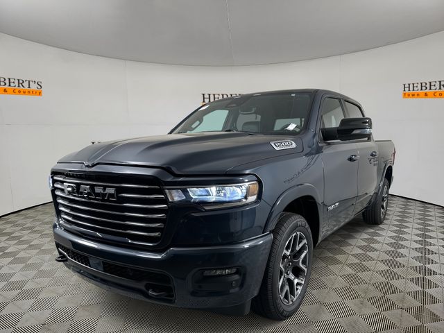 Forged Blue Metallic 2026 RAM 1500 Laramie Crew Cab RWD Pickup Truck 4X2 8-Speed Automatic