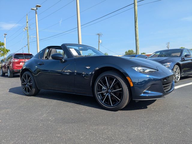 New Deep Crystal Blue Mica 2025 Mazda MX-5 Miata RF Grand Touring