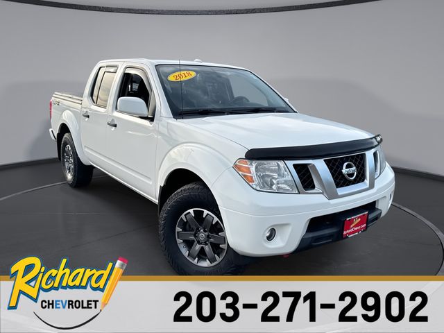 Glacier White 2018 Nissan Frontier Pickup Truck Four-Wheel Drive 5-Speed Automatic Overdrive