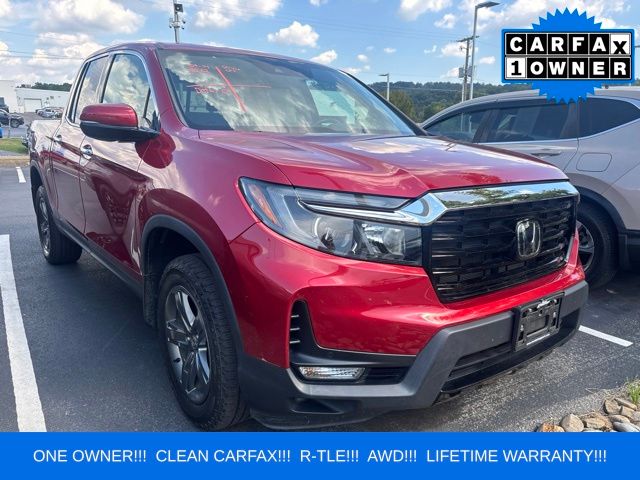 Radiant Red 2022 Honda Ridgeline Pickup Truck All-Wheel Drive 9-Speed Automatic