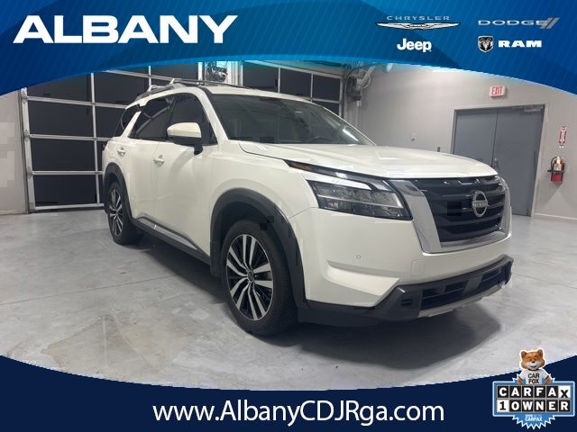 Pearl White 2024 Nissan Pathfinder Platinum FWD SUV / Crossover Front-Wheel Drive 9-Speed Automatic