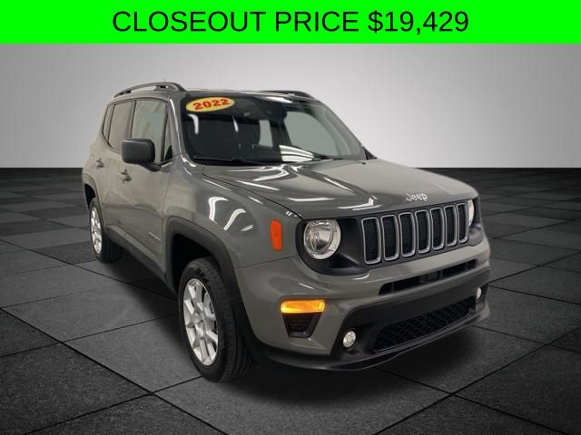 Gray Clearcoat 2022 Jeep Renegade SUV / Crossover Four-Wheel Drive 9-Speed Automatic