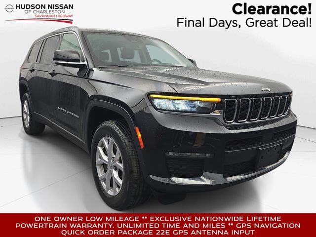 Diamond Black Crystal Pearlcoat 2022 Jeep Grand Cherokee L Limited 4WD SUV / Crossover Four-Wheel Drive 8-Speed Automatic