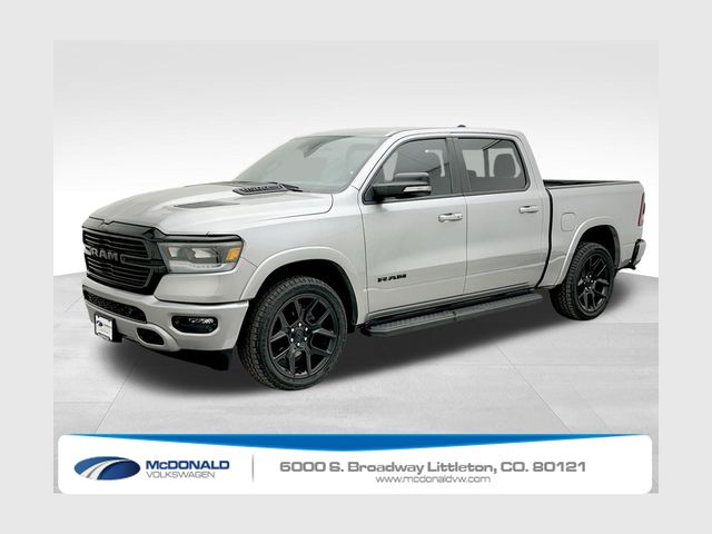 Billet Silver Metallic Clearcoat 2022 RAM 1500 Laramie Crew Cab 4WD Pickup Truck Four-Wheel Drive 8-Speed Automatic