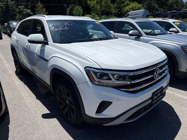 2023 Volkswagen Atlas Cross Sport 2.0T SE w/Technology White at Sutliff Volkswagen