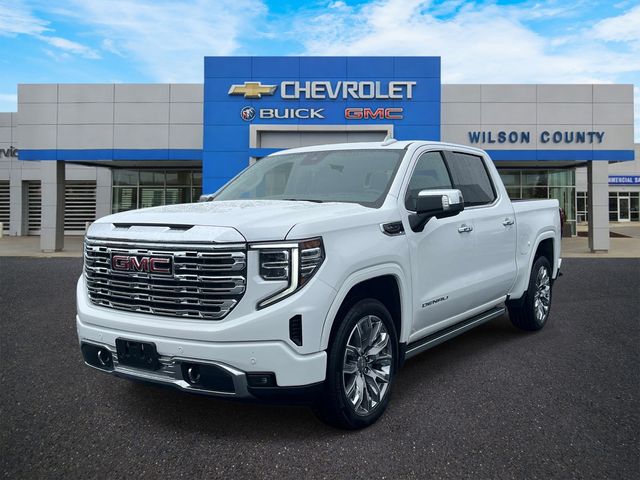 Summit White 2024 GMC Sierra 1500 Denali Crew Cab 4WD Pickup Truck Four-Wheel Drive Automatic