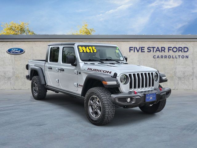Silver Zynith Clearcoat 2023 Jeep Gladiator Rubicon Crew Cab 4WD Pickup Truck Four-Wheel Drive Automatic