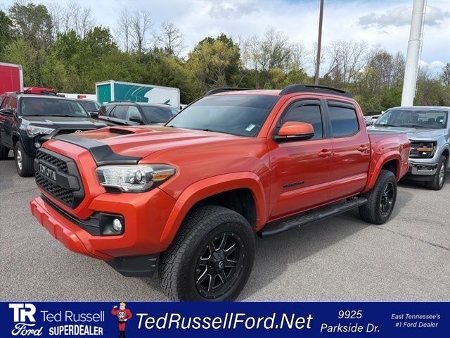 Inferno Red 2017 Toyota Tacoma SR V6 Double Cab 4WD Pickup Truck Four-Wheel Drive 6-Speed Automatic