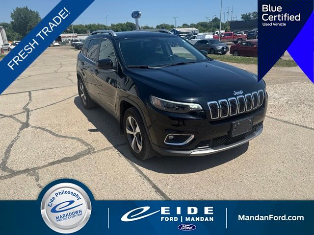2020 Diamond Black Crystal Pearlcoat Jeep Cherokee Limited 4X4 SUV