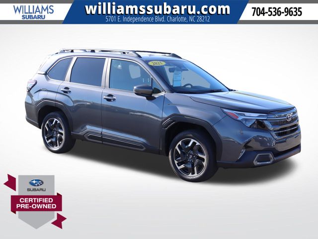 Gray Metallic 2025 Subaru Forester SUV / Crossover All-Wheel Drive Continuously Variable Transmission