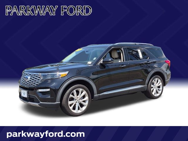 Black Metallic 2022 Ford Explorer Hybrid SUV / Crossover All-Wheel Drive Automatic