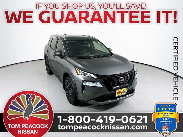 Gray (Gun Metallic) 2023 Nissan Rogue SUV / Crossover Front-Wheel Drive Continuously Variable Transmission