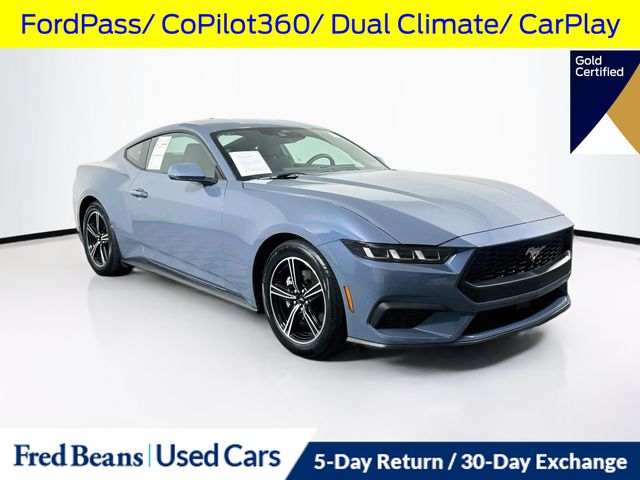 Vapor Blue 2025 Ford Mustang Coupe Rear-Wheel Drive Automatic