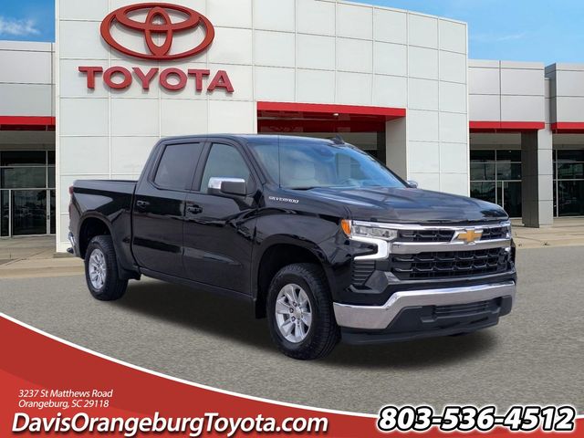 Black 2025 Chevrolet Silverado 1500 LT Crew Cab RWD Pickup Truck 4X2 Automatic