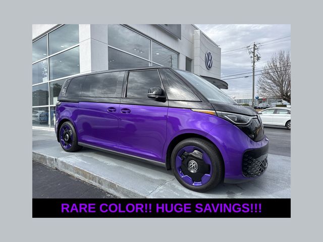 Deep Black Pearl 2025 Volkswagen ID.Buzz Pro S RWD Minivan Rear-Wheel Drive Automatic