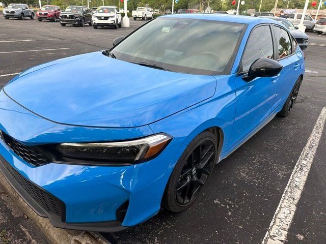 Boost Blue Pearl 2025 Honda Civic Hatchback Hatchback Front-Wheel Drive Continuously Variable Transmission