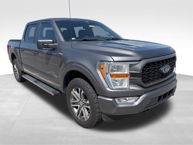 Gray Metallic 2021 Ford F-150 XL SuperCrew 4WD Pickup Truck Four-Wheel Drive Automatic