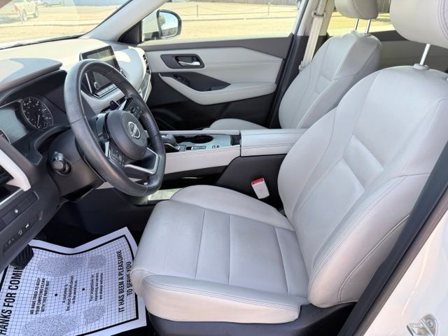 2023 Nissan Rogue SL White at Brown Honda