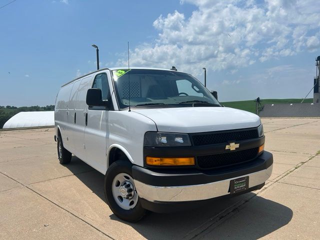 White 2023 Chevrolet Express Cargo Van Rear-Wheel Drive 8-Speed Automatic Overdrive