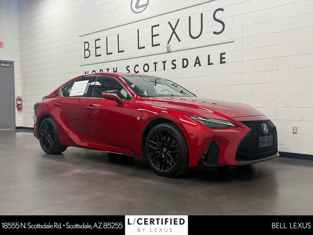 Infrared 2023 Lexus IS 350 F Sport AWD Sedan All-Wheel Drive 6-Speed Automatic