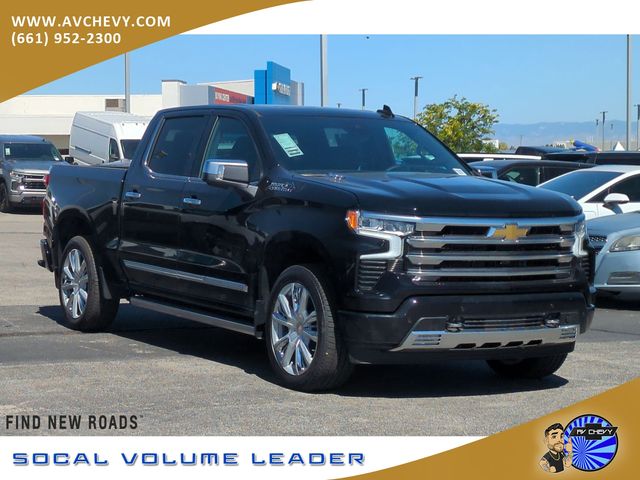 Black 2026 Chevrolet Silverado 1500 High Country Crew Cab 4WD Pickup Truck Four-Wheel Drive Automatic