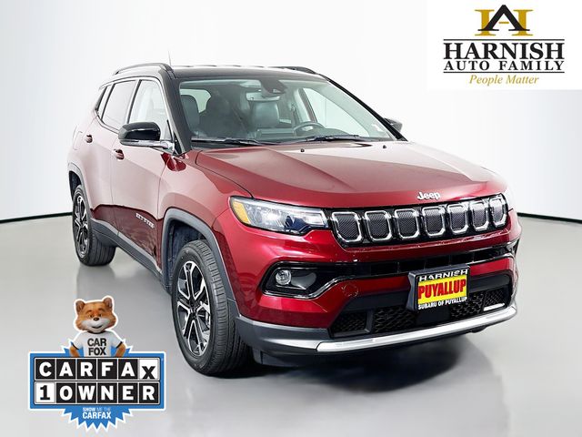 Velvet Red Pearlcoat 2022 Jeep Compass SUV / Crossover Four-Wheel Drive 9-Speed Automatic
