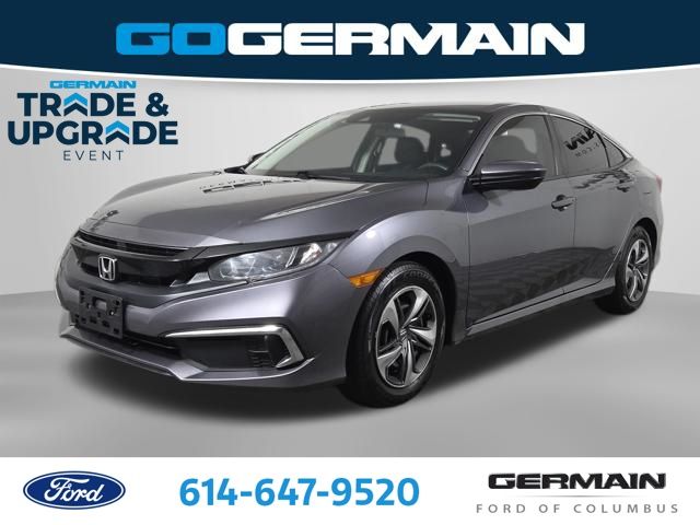 Gray (Modern Steel Metallic) 2019 Honda Civic LX FWD Sedan Front-Wheel Drive Continuously Variable Transmission
