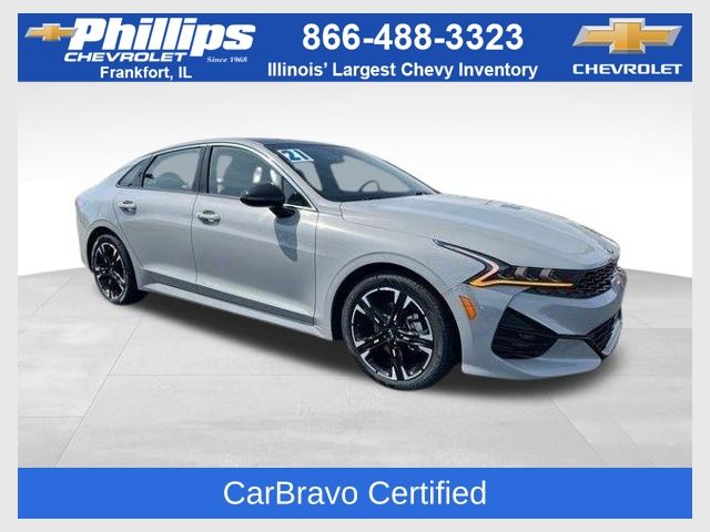 Wolf Gray 2021 Kia K5 GT-Line FWD Sedan Front-Wheel Drive 8-Speed Automatic