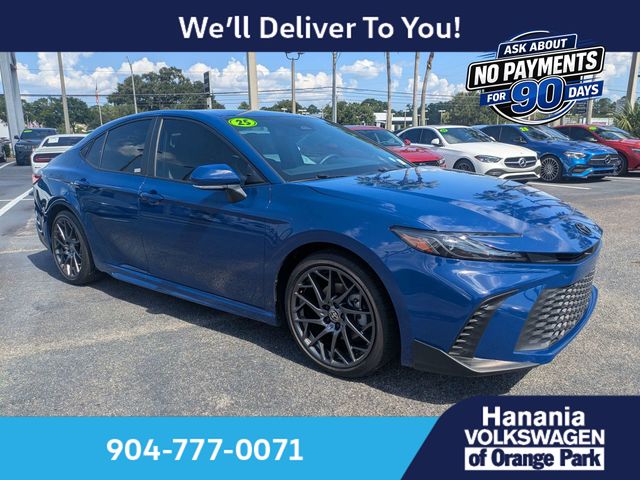 Blue 2025 Toyota Camry Sedan Front-Wheel Drive Continuously Variable Transmission