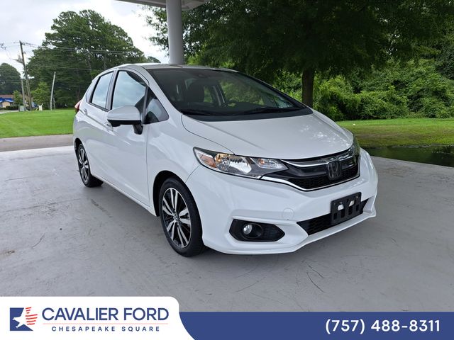 White 2019 Honda Fit Hatchback Front-Wheel Drive Continuously Variable Transmission