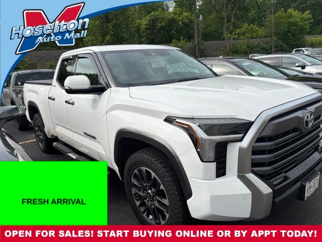 White 2022 Toyota Tundra Limited Double Cab 4WD Pickup Truck Four-Wheel Drive Automatic