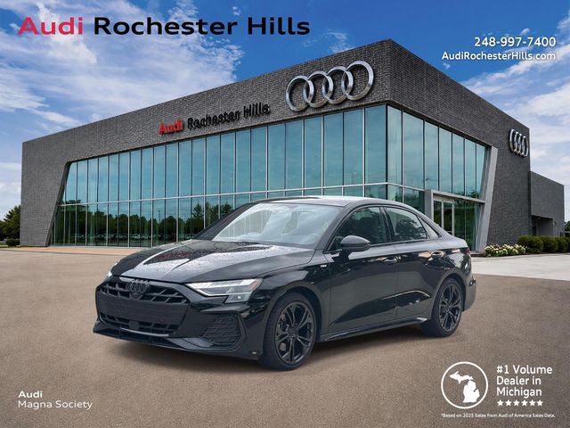 Mythos Black Metallic 2026 Audi A3 Sedan All-Wheel Drive 7-Speed Automatic