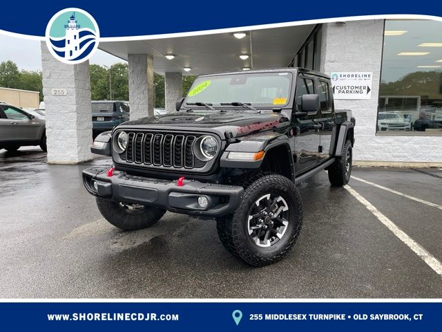 Black Clearcoat 2024 Jeep Gladiator Pickup Truck Four-Wheel Drive 8-Speed Automatic