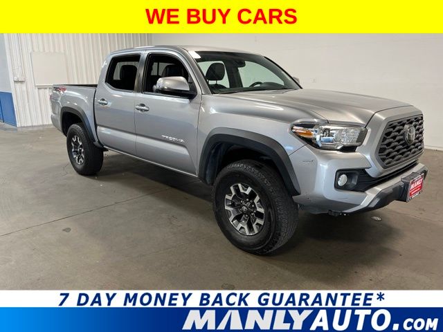 Silver 2021 Toyota Tacoma Pickup Truck Four-Wheel Drive 6-Speed Automatic