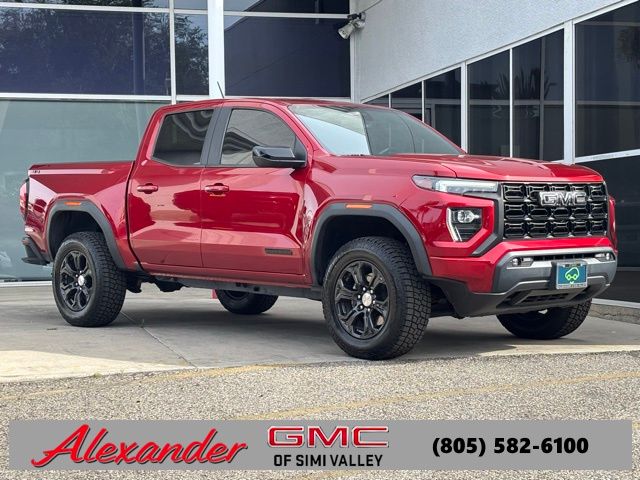 Volcanic Red Tintcoat 2023 GMC Canyon Elevation Crew Cab 4WD Pickup Truck Four-Wheel Drive 8-Speed Automatic