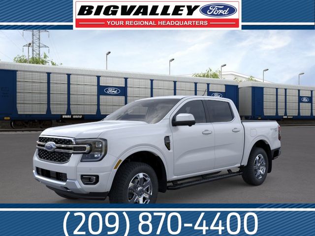 Oxford White 2026 Ford Ranger Lariat SuperCrew 4WD Pickup Truck Four-Wheel Drive Automatic