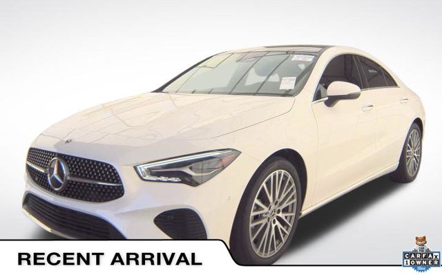 Polar White 2024 Mercedes-Benz CLA 250 4MATIC Coupe All-Wheel Drive 8-Speed Dual Clutch