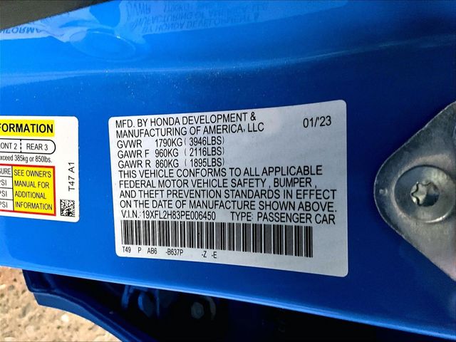 2023 Honda Civic Sport Blue at Rochrich Mazda