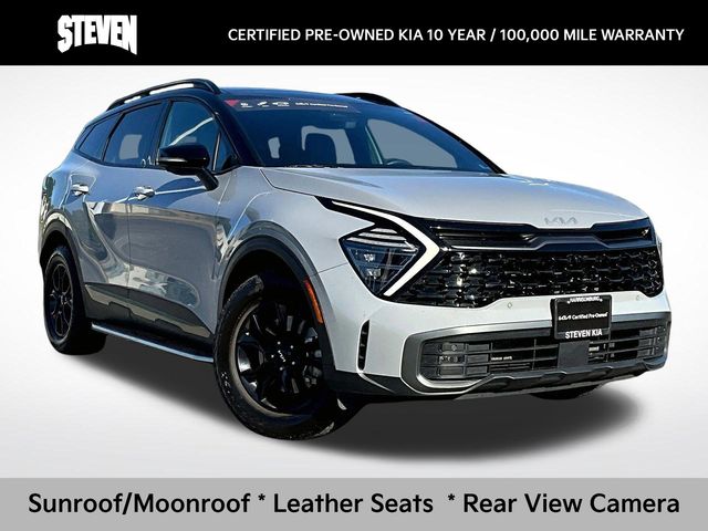 Wolf Gray/Ebony Black Roof 2023 Kia Sportage SUV / Crossover All-Wheel Drive 8-Speed Automatic