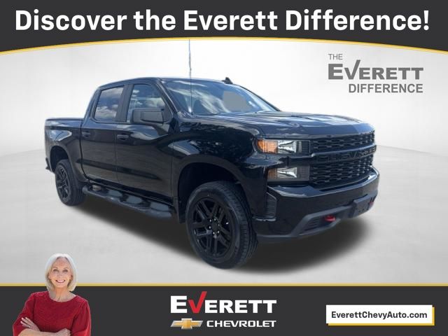Black 2021 Chevrolet Silverado 1500 Pickup Truck Four-Wheel Drive Automatic
