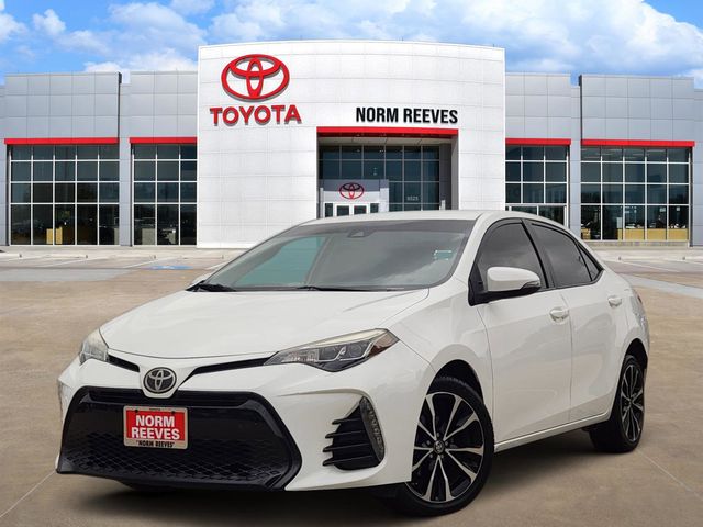 Super White 2017 Toyota Corolla SE Sedan Front-Wheel Drive Continuously Variable Transmission