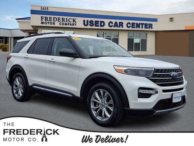 White Metallic 2020 Ford Explorer SUV / Crossover All-Wheel Drive Automatic