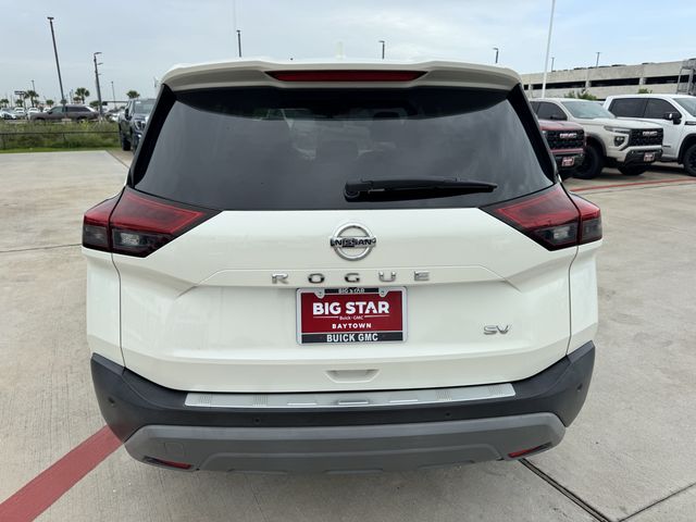 2021 Nissan Rogue SV White at South Houston Nissan