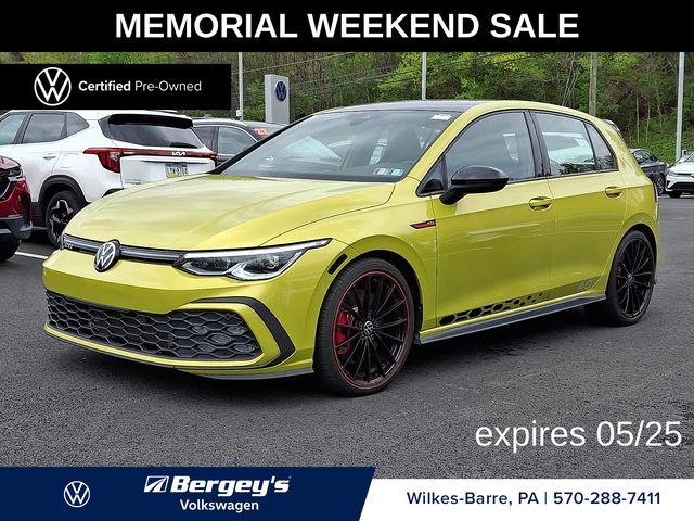 Yellow 2023 Volkswagen Golf GTI 40th Anniversary Edition FWD Hatchback Front-Wheel Drive 6-Speed Manual
